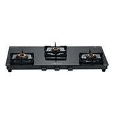 Surya Flame "LUX COOKTOP" L.P.G Stove 3 Burner, ISI Certified, Doorstep Services, 5 Years Warranty